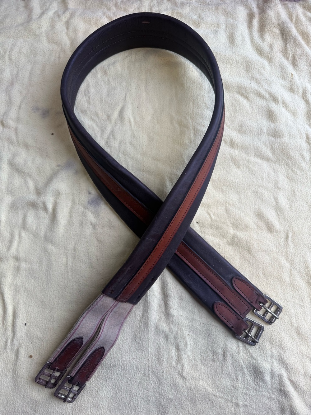 60” leather girth